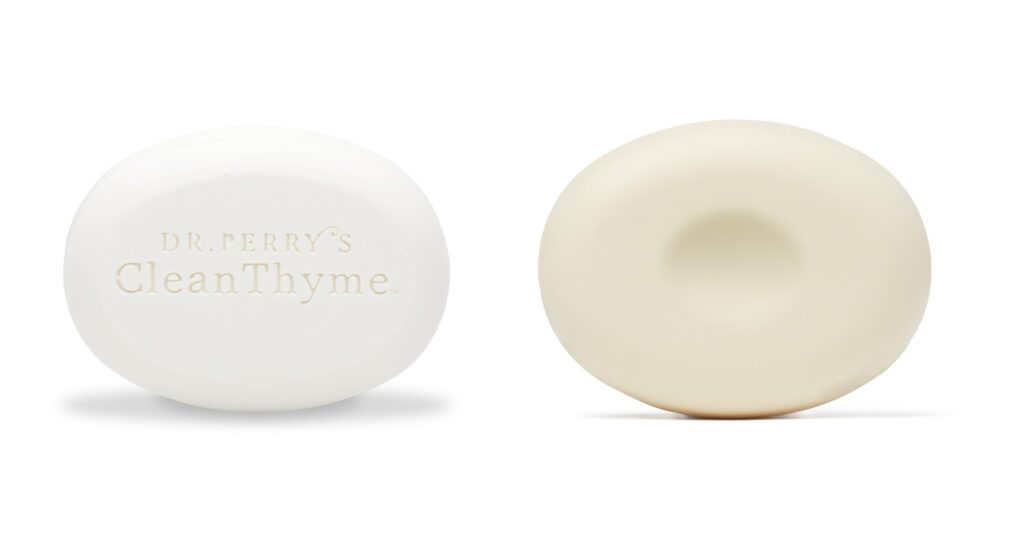 before and after shots of our new product photography for Dr. Perry's CleanThyme