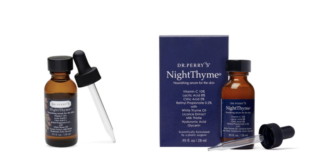 Before and after shots of our product photography for Dr. Perry's NightThyme